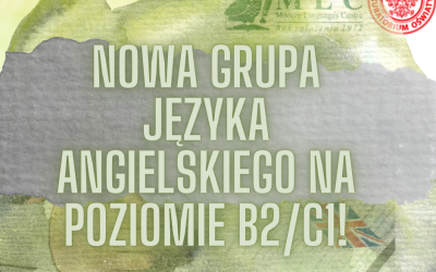 Nowa grupa języka angielskiego na poziomie B2/C1!